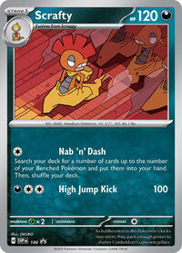 Scrafty - 188 (Cosmos Holo) (188) [SV: Scarlet & Violet Promo Cards]
