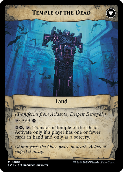 Aclazotz, Deepest Betrayal (LCI-088) - The Lost Caverns of Ixalan