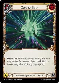 Zero to Sixty (Yellow) (AMX021) [Armory Deck: Maxx Nitro]