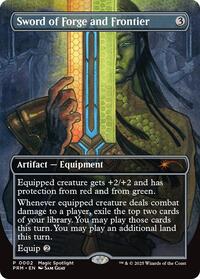 Sword of Forge and Frontier (Borderless) (2) [Unique and Miscellaneous Promos]