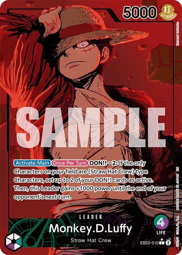 Monkey.D.Luffy (010) (Alternate Art) (EB02-010) [Extra Booster: Anime 25th Collection]