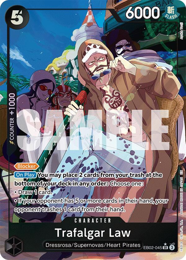 Trafalgar Law (Alternate Art) (EB02-045) [Extra Booster: Anime 25th Collection]