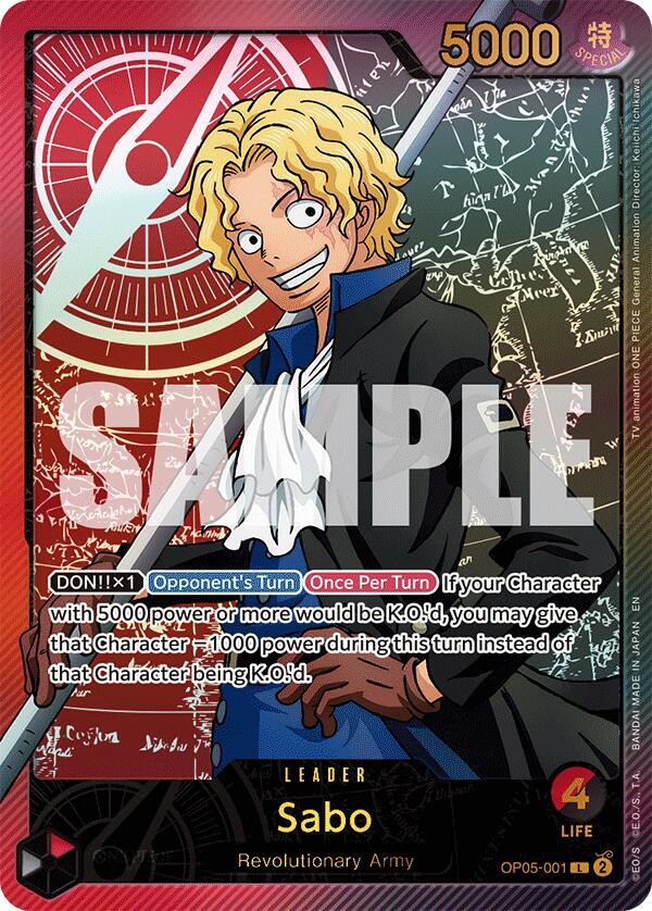 Sabo (SP) (OP05-001) [Extra Booster: Anime 25th Collection]