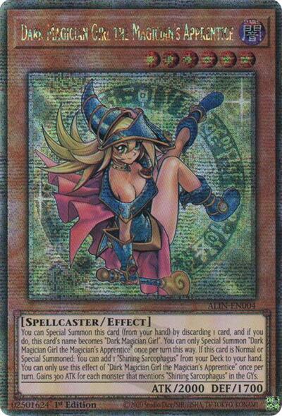 Dark Magician Girl the Magician's Apprentice (Quarter Century Secret Rare) (ALIN-EN004) [Alliance Insight]