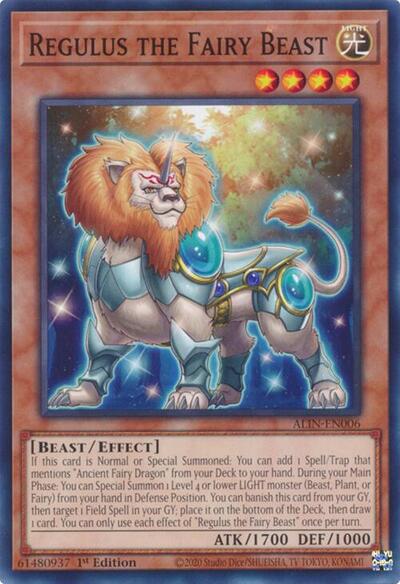 Regulus the Fairy Beast (ALIN-EN006) [Alliance Insight]
