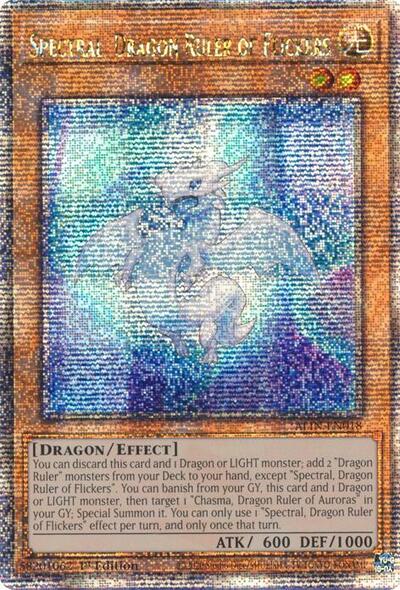 Spectral, Dragon Ruler of Flickers (Quarter Century Secret Rare) (ALIN-EN018) [Alliance Insight]