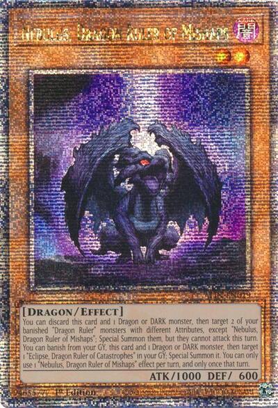 Nebulus, Dragon Ruler of Mishaps (Quarter Century Secret Rare) (ALIN-EN019) [Alliance Insight]