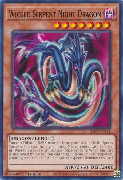 Wicked Serpent Night Dragon (ALIN-EN031) [Alliance Insight]