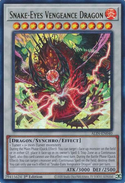 Snake-Eyes Vengeance Dragon (ALIN-EN040) [Alliance Insight]