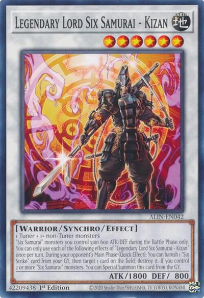 Legendary Lord Six Samurai - Kizan (ALIN-EN042) [Alliance Insight]