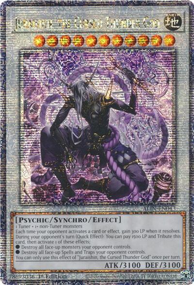 Juraishin, the Cursed Thunder God (Quarter Century Secret Rare) (ALIN-EN043) [Alliance Insight]