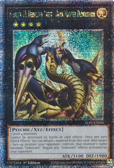 Number 69: Heraldry Crest - Dark Matter Demolition (Quarter Century Secret Rare) (ALIN-EN046) [Alliance Insight]