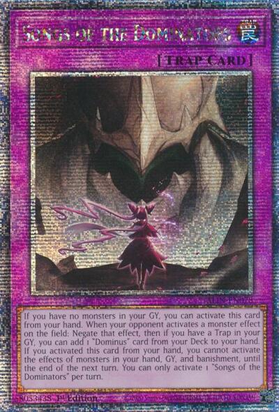 Songs of the Dominators (Quarter Century Secret Rare) (ALIN-EN078) [Alliance Insight]