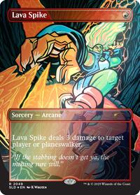 Lava Spike (2049) (Rainbow Foil) (2049) [Secret Lair Drop Series]