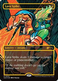 Lava Spike (2054) (Raised Foil) (2054) [Secret Lair Drop Series]