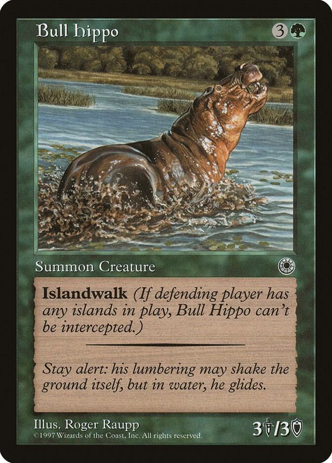 Bull Hippo (Flavor Text) [Portal]