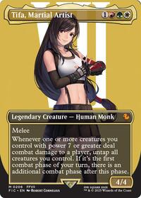 Tifa, Martial Artist (Borderless) (206) [Commander: FINAL FANTASY]