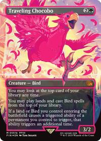 Traveling Chocobo (Borderless) (Neon Ink Pink) (551b) [FINAL FANTASY]