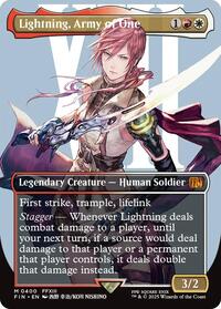 Lightning, Army of One (0400) (Borderless) (400) [FINAL FANTASY]