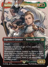Balthier and Fran (0538) (Borderless) (Surge Foil) (538) [FINAL FANTASY]