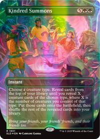 Kindred Summons (Double Rainbow Foil) (1901) [Secret Lair Drop Series]