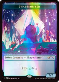 Shapeshifter Token (1907) (Double Rainbow Foil) (1907) [Secret Lair Drop Series]