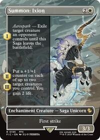 Summon: Ixion (Borderless) (195) [Commander: FINAL FANTASY]