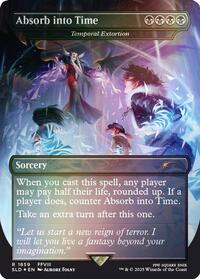 Absorb into Time - Temporal Extortion (Rainbow Foil) (1859) [Secret Lair Drop Series]