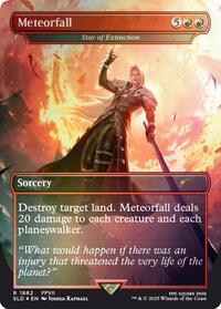 Meteorfall - Star of Extinction (Rainbow Foil) (1862) [Secret Lair Drop Series]