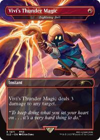 Vivi's Thunder Magic - Lightning Bolt (1871) [Secret Lair Drop Series]