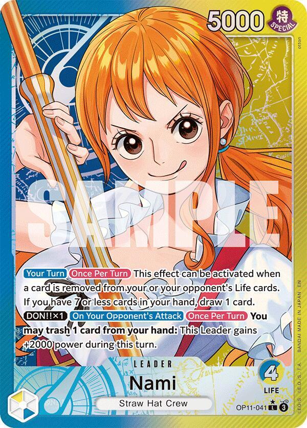 Nami (041) (Alternate Art) (OP11-041) [A Fist of Divine Speed]