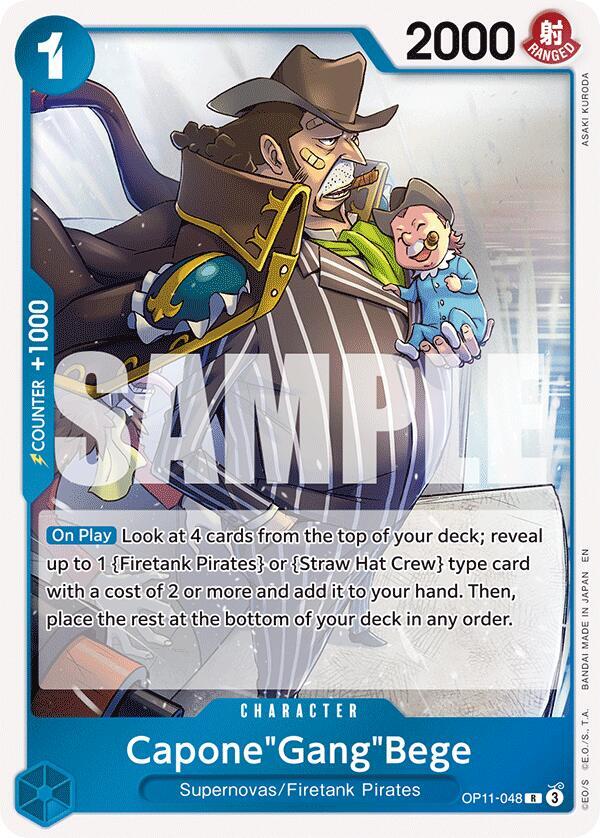 Capone"Gang"Bege (048) (OP11-048) [A Fist of Divine Speed]