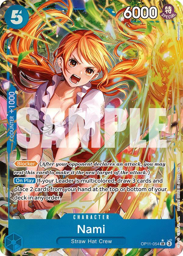 Nami (054) (Alternate Art) (OP11-054) [A Fist of Divine Speed]