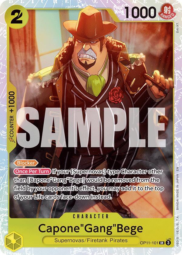 Capone"Gang"Bege (101) (OP11-101) [A Fist of Divine Speed]