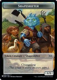 Shapeshifter // Dog Double-Sided Token (2 // 1) [The List Reprints]