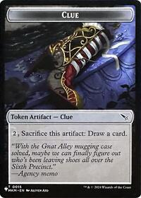 Clue // Copy Double-Sided Token (15 // 1) [The List Reprints]