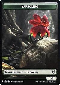 Saproling // Sliver Double-Sided Token (15 // 2) [The List Reprints]
