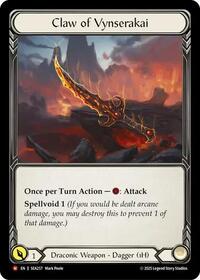 Claw of Vynserakai (SEA257) [High Seas]