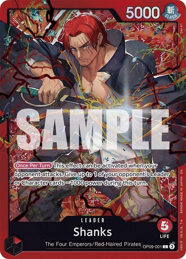 Shanks (Reprint) (OP09-001) [Starter Deck 23: RED Shanks]