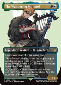 The Wandering Minstrel (Borderless) (Surge Foil) (548) [FINAL FANTASY]