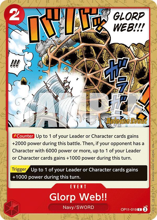Glorp Web!! (OP11-019) [A Fist of Divine Speed Release Event Cards]