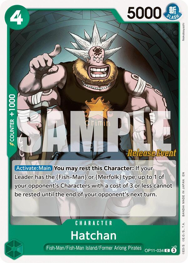 Hatchan (OP11-034) [A Fist of Divine Speed Release Event Cards]