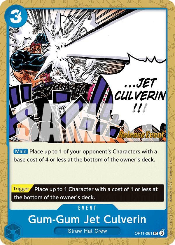 Gum-Gum Jet Culverin (OP11-061) [A Fist of Divine Speed Release Event Cards]