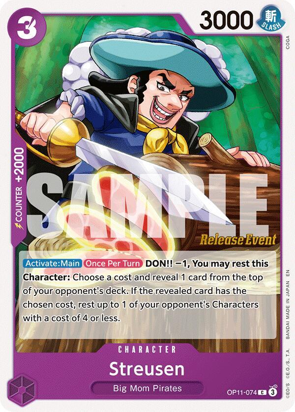 Streusen (OP11-074) [A Fist of Divine Speed Release Event Cards]