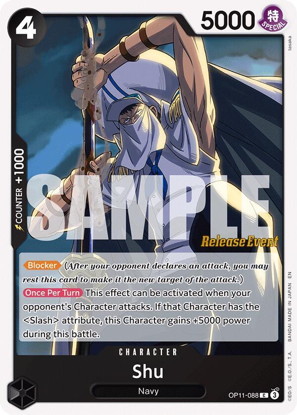 Shu (OP11-088) [A Fist of Divine Speed Release Event Cards]