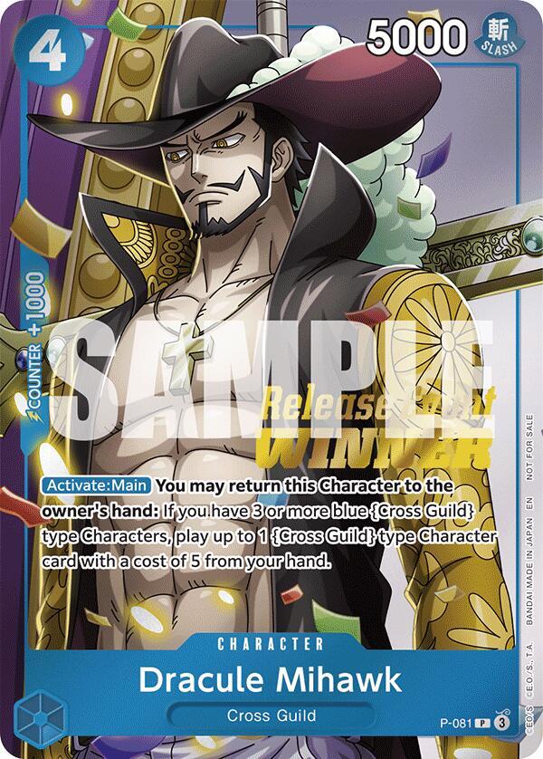 Dracule Mihawk (OP11 Release Event Winner) (P-081) [One Piece Promotion Cards]