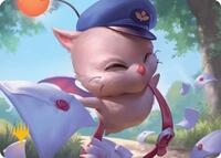 Delivery Moogle Art Card (Gold-Stamped Planeswalker Symbol) (1) [Art Series: FINAL FANTASY]