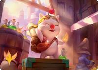 Stiltzkin, Moogle Merchant Art Card (Gold-Stamped Planeswalker Symbol) (3) [Art Series: FINAL FANTASY]