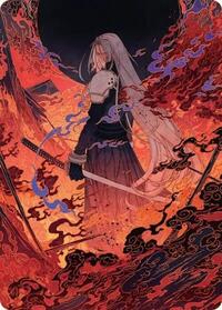 Nibelheim Aflame Art Card (35) [Art Series: FINAL FANTASY]