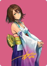 Yuna, Hope of Spira Art Card (Gold-Stamped Signature) (48) [Art Series: FINAL FANTASY]